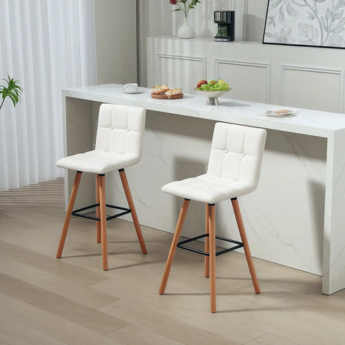 Modern Bar Stools Set of 2, 38