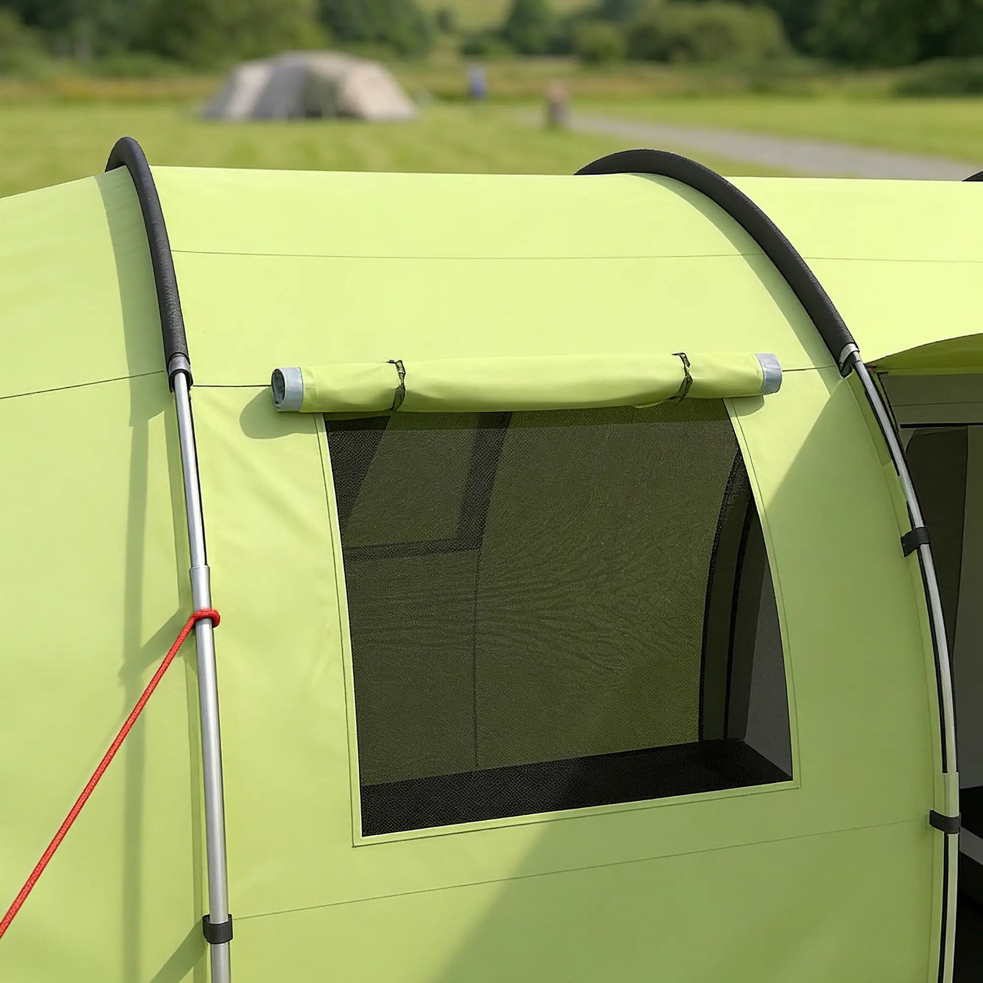 6 Person Camping Tent With Porch, 2 Bedroom Living Room, Light Green Camping Tents at Gallery Canada