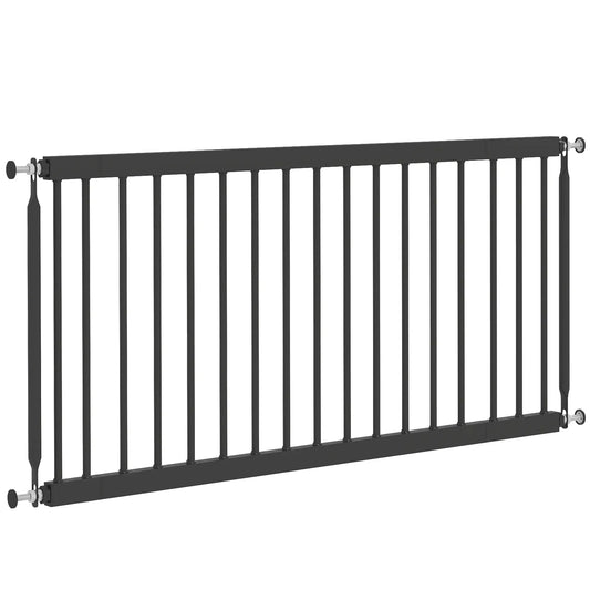 26"-37" Dog Gate, 18" Tall, 2 Extension, Pressure Mount, Black Pet Gates Black at Gallery Canada