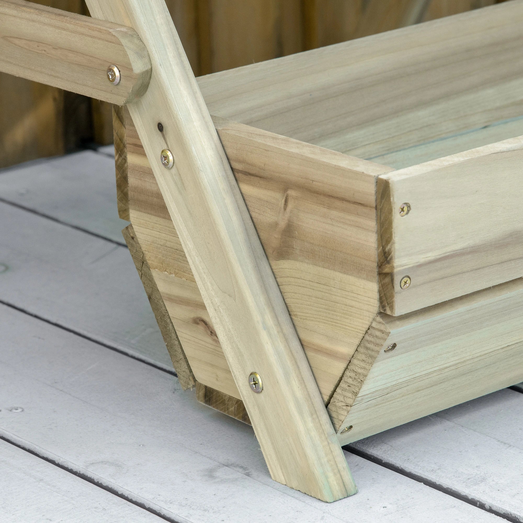 3 Tier Elevated Planter Box, Wooden Raised Garden Bed, 26