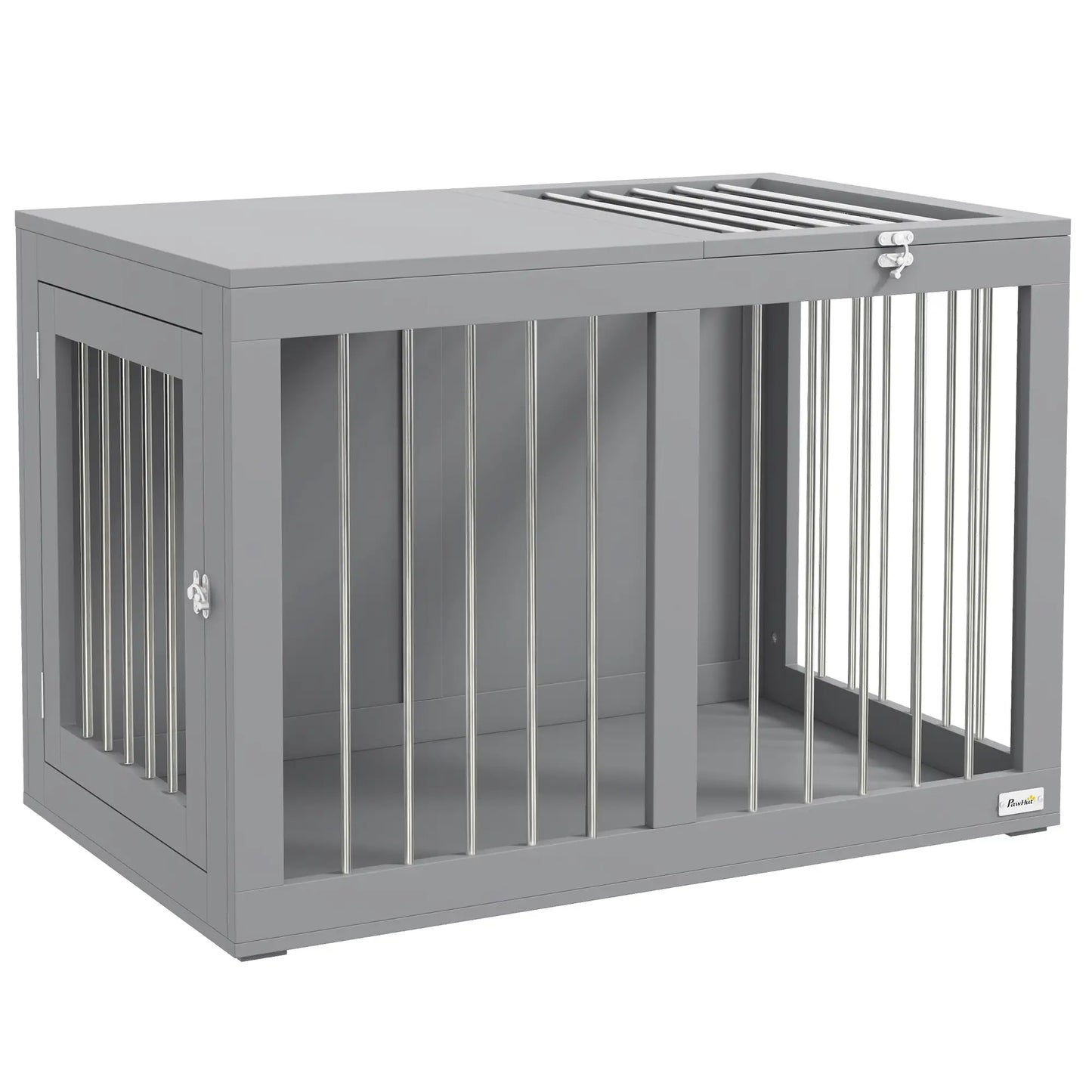 31.5" Dog Crate Furniture, Double Doors, Medium Dogs, Grey Houses, Kennels & Pens at Gallery Canada