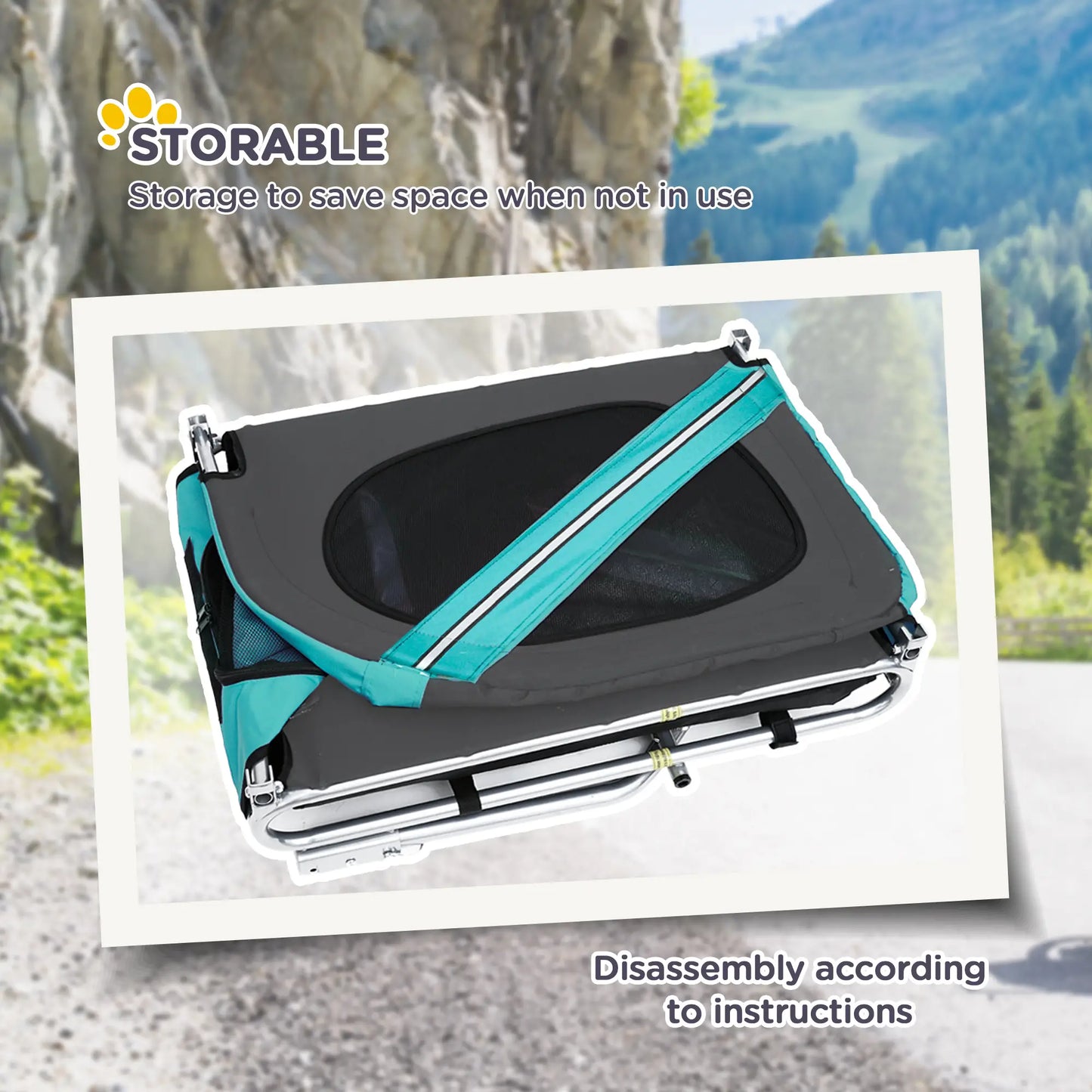 Dog Bike Trailer, Pet Cart, Foldable, Bicycle Wagon, Green Dog Bike Trailers & Strollers at Gallery Canada