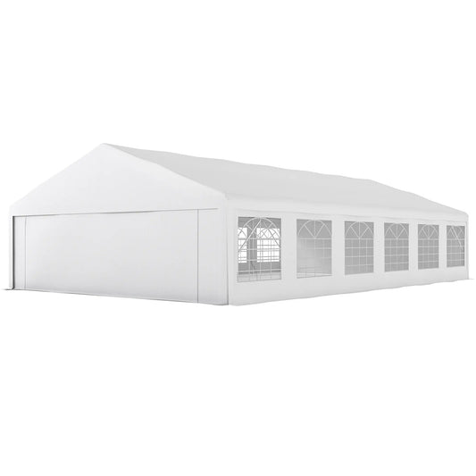 23' x 39' Party Tent, Heavy Duty Outdoor Canopy Shelter, White Canopy Tents White at Gallery Canada