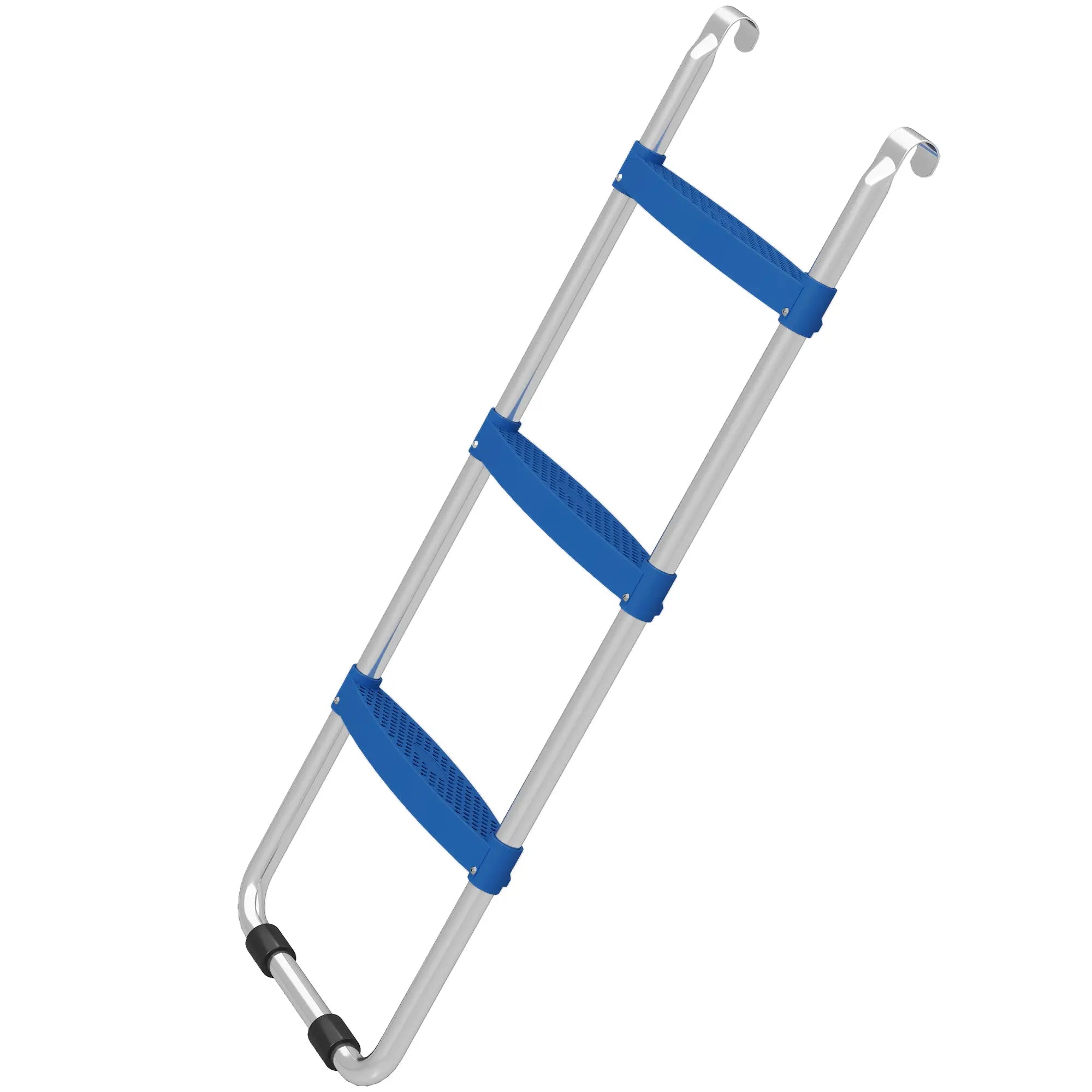 3-Step Trampoline Ladder, Galvanized Steel Frame, 330LBS Load Trampolines Blue at Gallery Canada