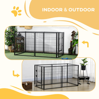 32.5" - 59" x 32" 6 Panel Dog Playpen, Heavy Duty, Indoor Outdoor Houses, Kennels & Pens at Gallery Canada