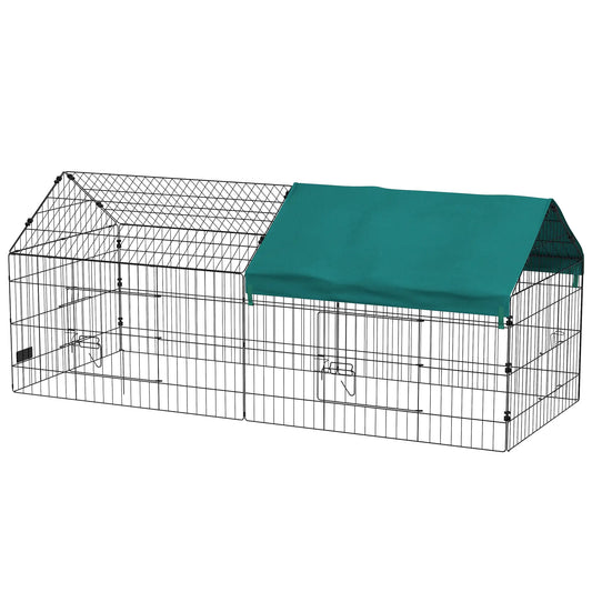 73" Small Animal Cage with Roof, Indoor Outdoor Use, Green Houses & Habitats Green, Black at Gallery Canada