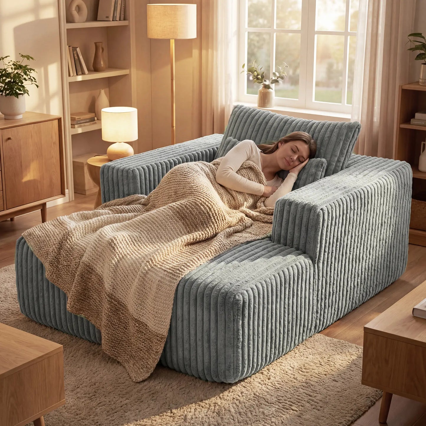 Sofa Bed, Sleeper Chair Bed, Single, Grey Single Sofas at Gallery Canada