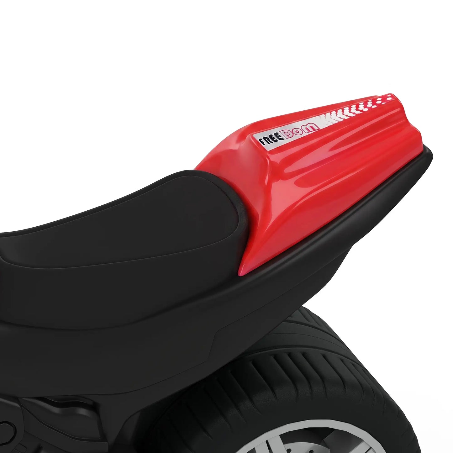Vélo d'équilibre avec musique, pneus larges, rouge