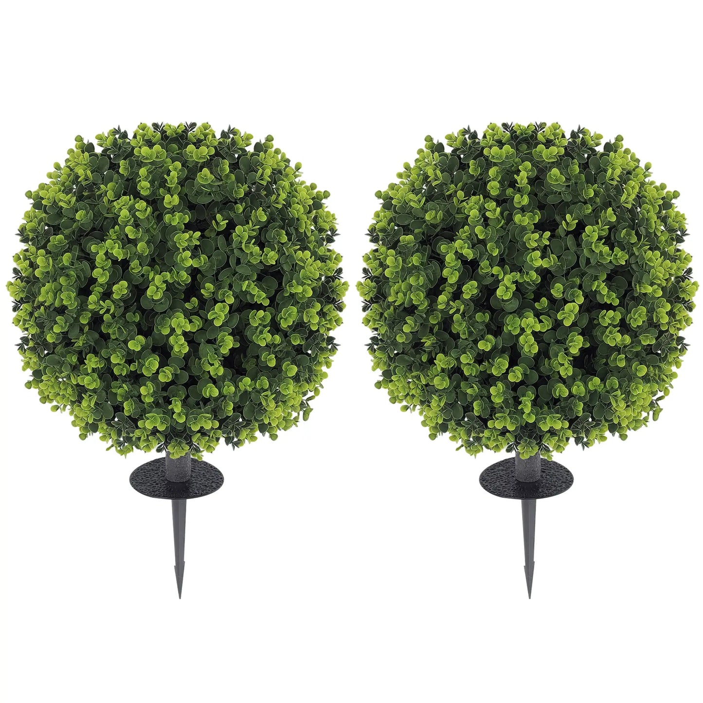 2 Pack 1.3ft Artificial Eucalyptus Topiary, UV Resistant Faux Greenery Artificial Trees at Gallery Canada