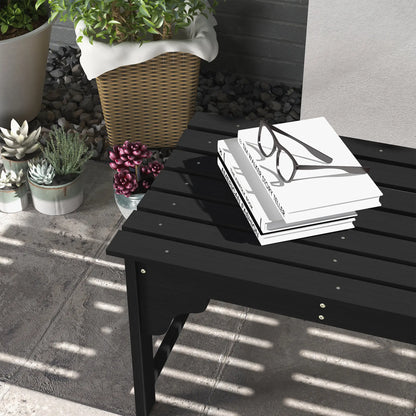Wooden Garden Bench, Patio Double Park Bench, Black Outdoor Benches at Gallery Canada