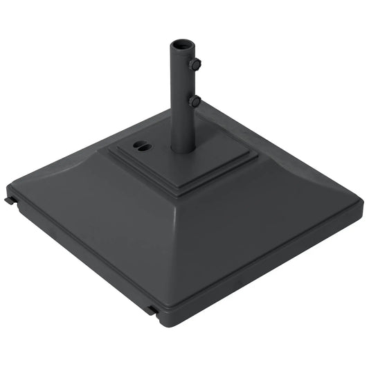 Square Umbrella Base With Wheels, 99 Lbs Water Or 132 Lbs Sand Filled, Black Umbrella Bases Black at Gallery Canada