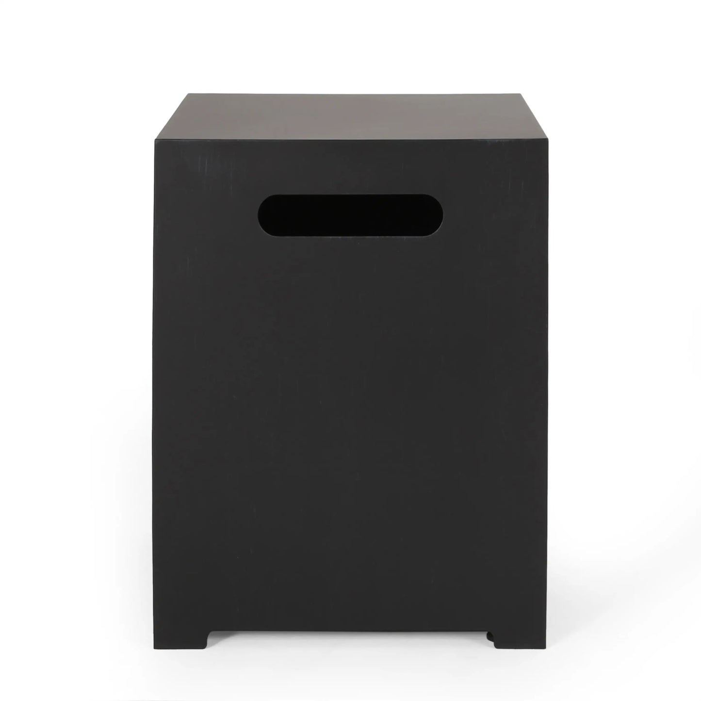 Metal Propane Tank Cover Side Table, 15.5" L x 15.5" W x 20" H, Dark Grey Patio Side Tables at Gallery Canada