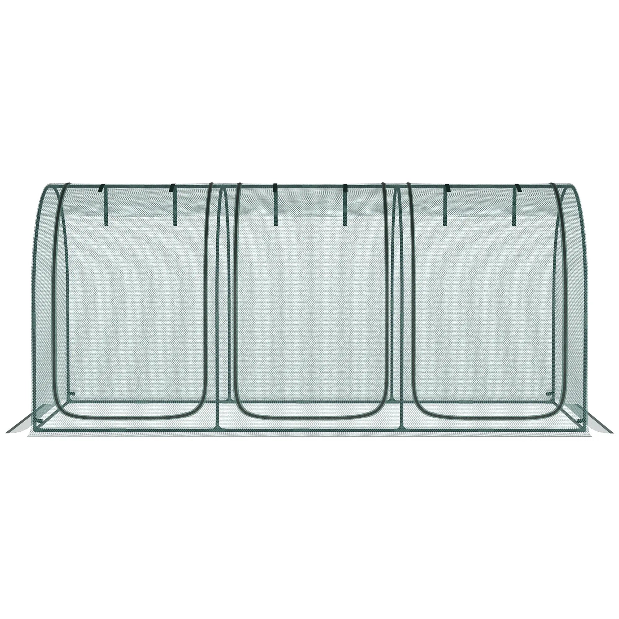9' x 4' Crop Cage, Garden Plant Protector, 3 Zippered Doors, 4 Stakes Walk In Greenhouses at Gallery Canada