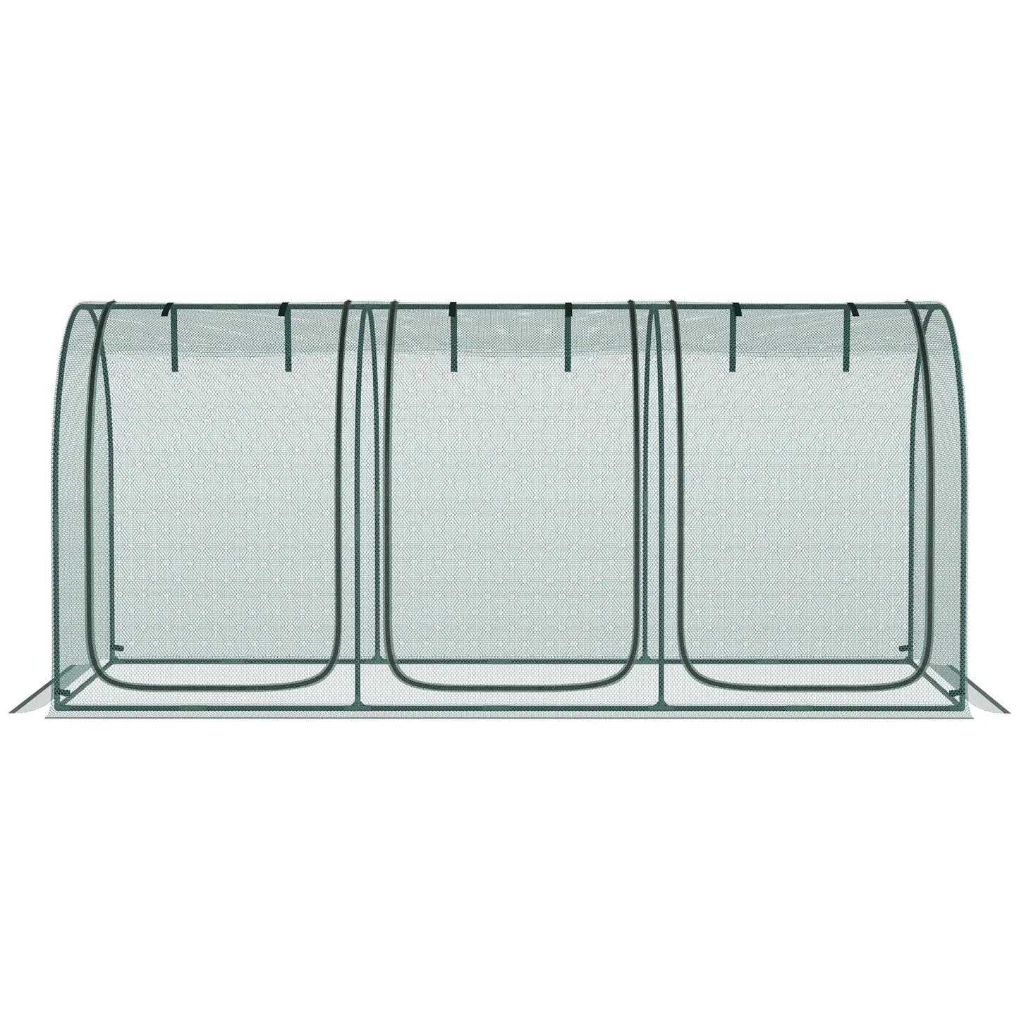 9' x 4' Crop Cage, Garden Plant Protector, 3 Zippered Doors, 4 Stakes Walk In Greenhouses at Gallery Canada