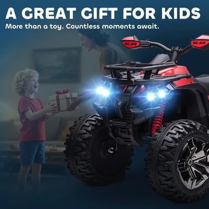 Kids Ride-On Car, 12V 10AH ATV, Battery Powered, 1.8-5 mph, Red Electric Toy Cars at Gallery Canada