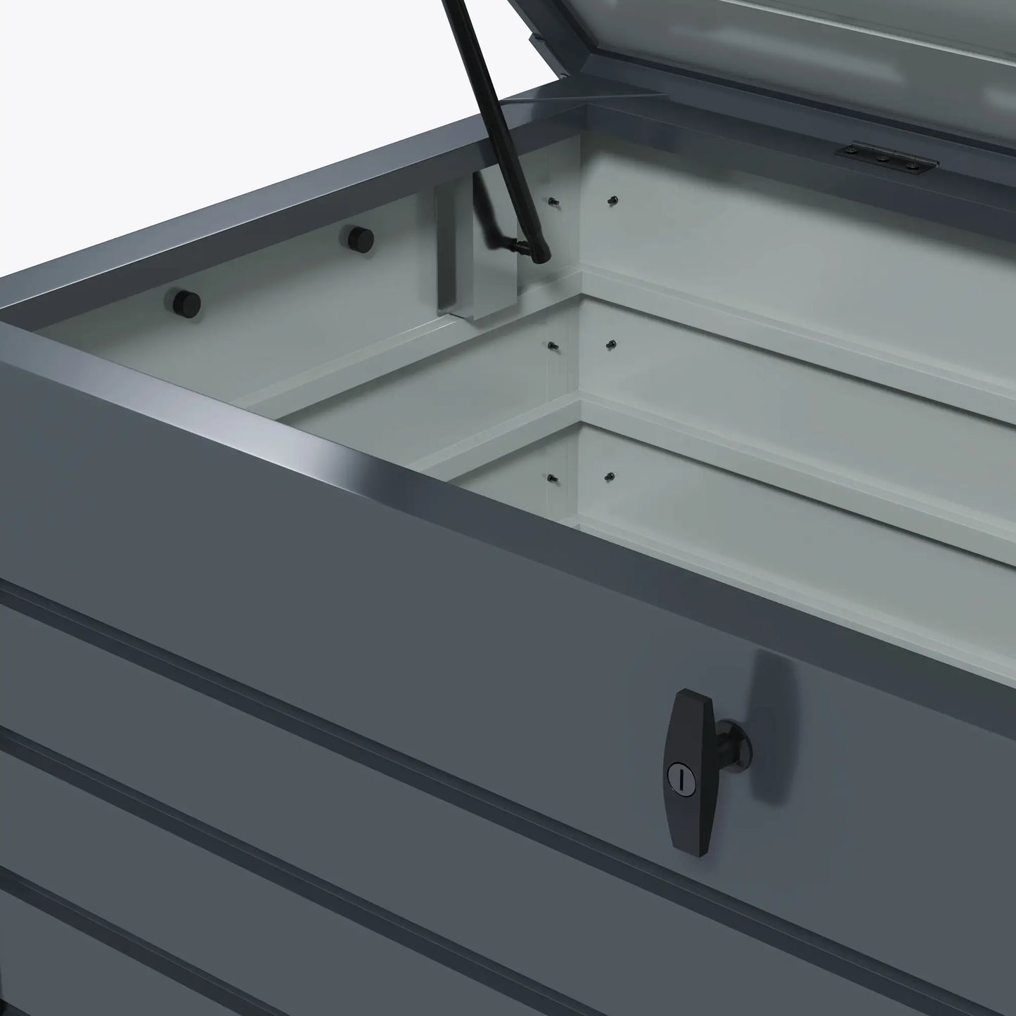 82 Gallon Garden Storage Box, Waterproof, Dark Grey Patio Storage Boxes at Gallery Canada