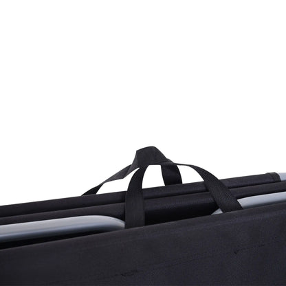 Outdoor Folding Chaise Lounge, Adjustable Backrest, Breathable Mesh, Black Lounger Chairs at Gallery Canada