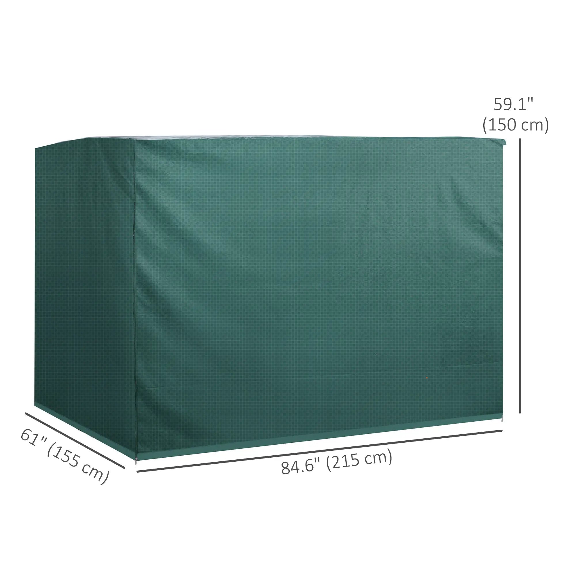 3-Seater Patio Swing Cover, 85x61x59 in, Waterproof, Dark Green Patio Furniture Covers at Gallery Canada