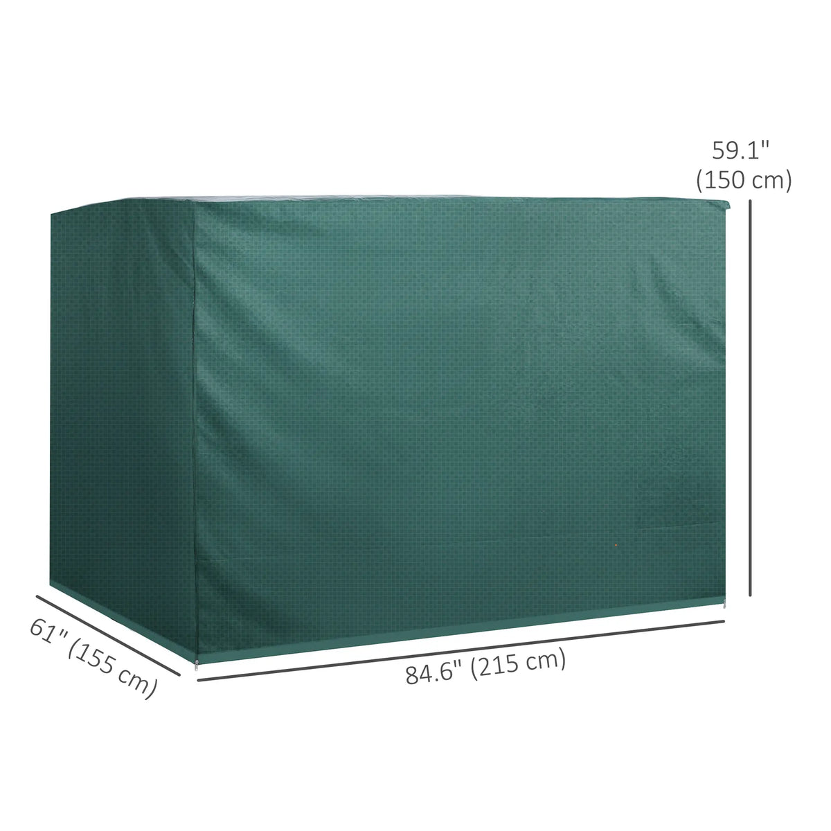 3-Seater Patio Swing Cover, 85x61x59 in, Waterproof, Dark Green Patio Furniture Covers at Gallery Canada