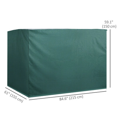 3-Seater Patio Swing Cover, 85x61x59 in, Waterproof, Dark Green Patio Furniture Covers at Gallery Canada