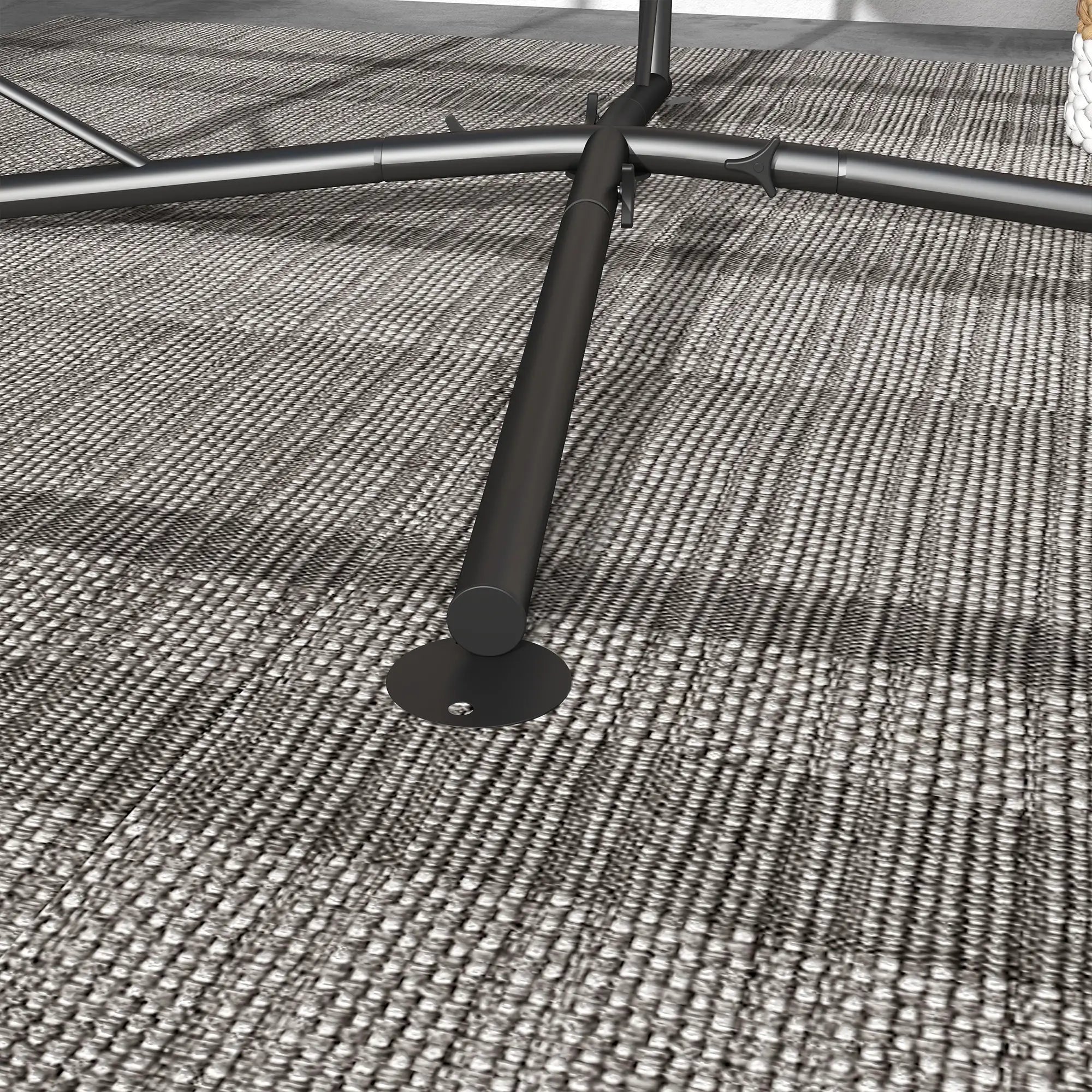 Heavy Duty Steel Hammock Chair Stand, Indoor Outdoor Use, Black Hammock Stands at Gallery Canada
