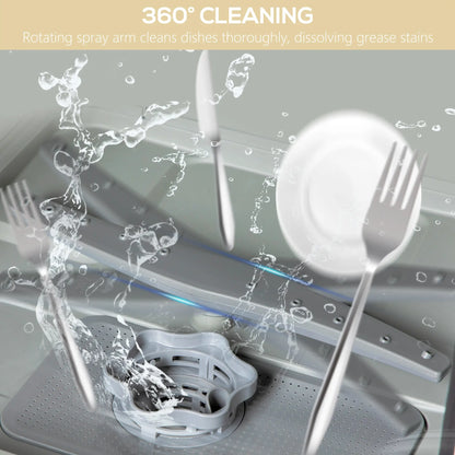 Portable Counter Dishwasher, 4 Place Settings, 5 Programs, Air-Dry, 6L Tank Small Kitchen Appliances at Gallery Canada