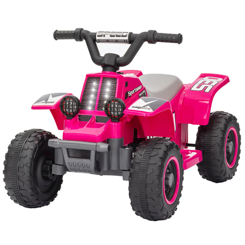 6V Kids ATV Quad, 4 Wheeler Electric Ride On Car, Pink