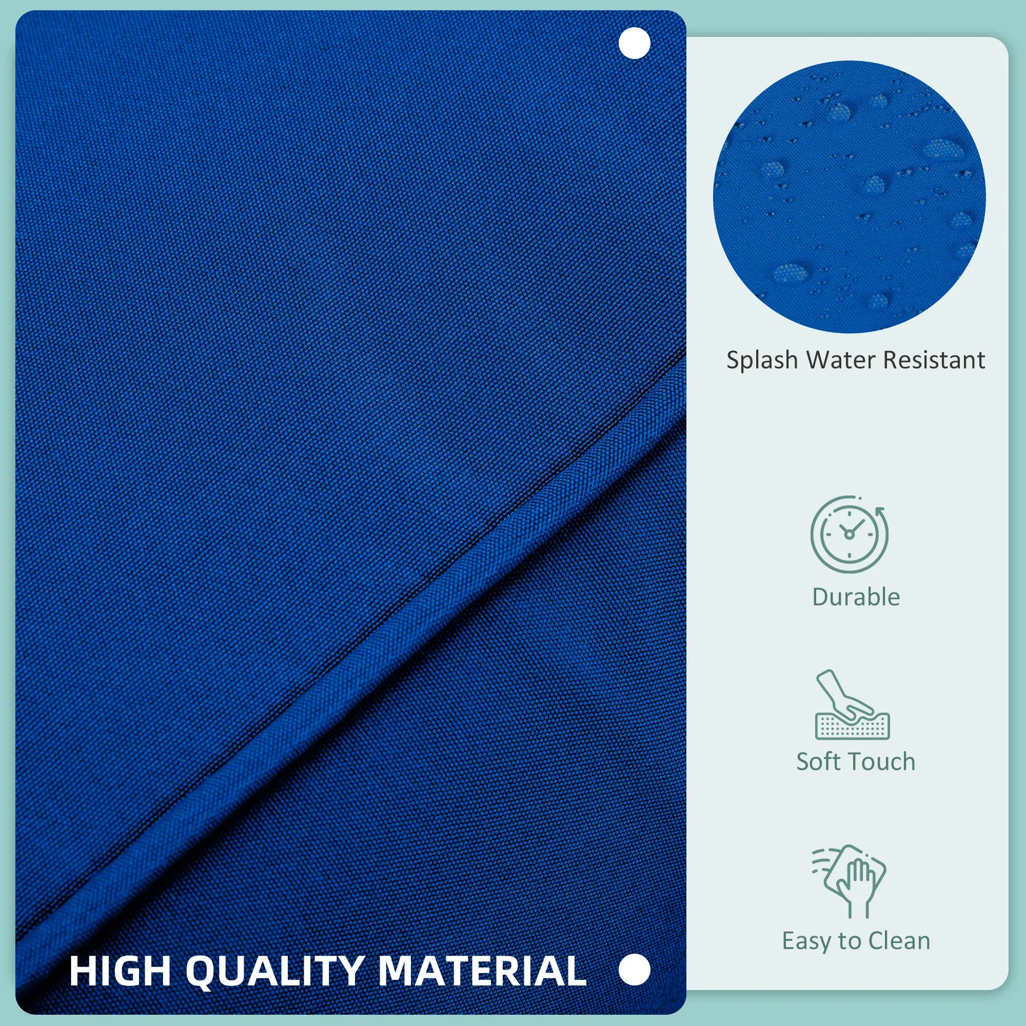 14pc Patio Rattan Sofa Set, Polyester Cover Replacement, Navy Blue Patio Chair Cushions at Gallery Canada