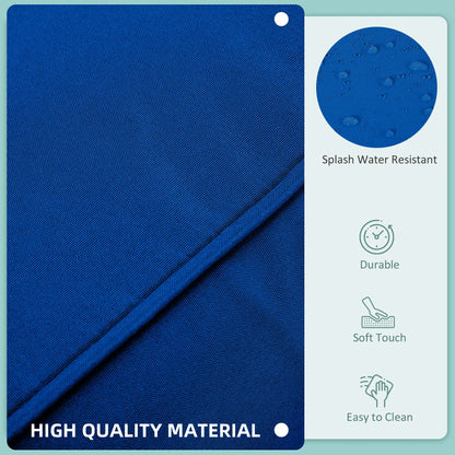 14pc Patio Rattan Sofa Set, Polyester Cover Replacement, Navy Blue Patio Chair Cushions at Gallery Canada