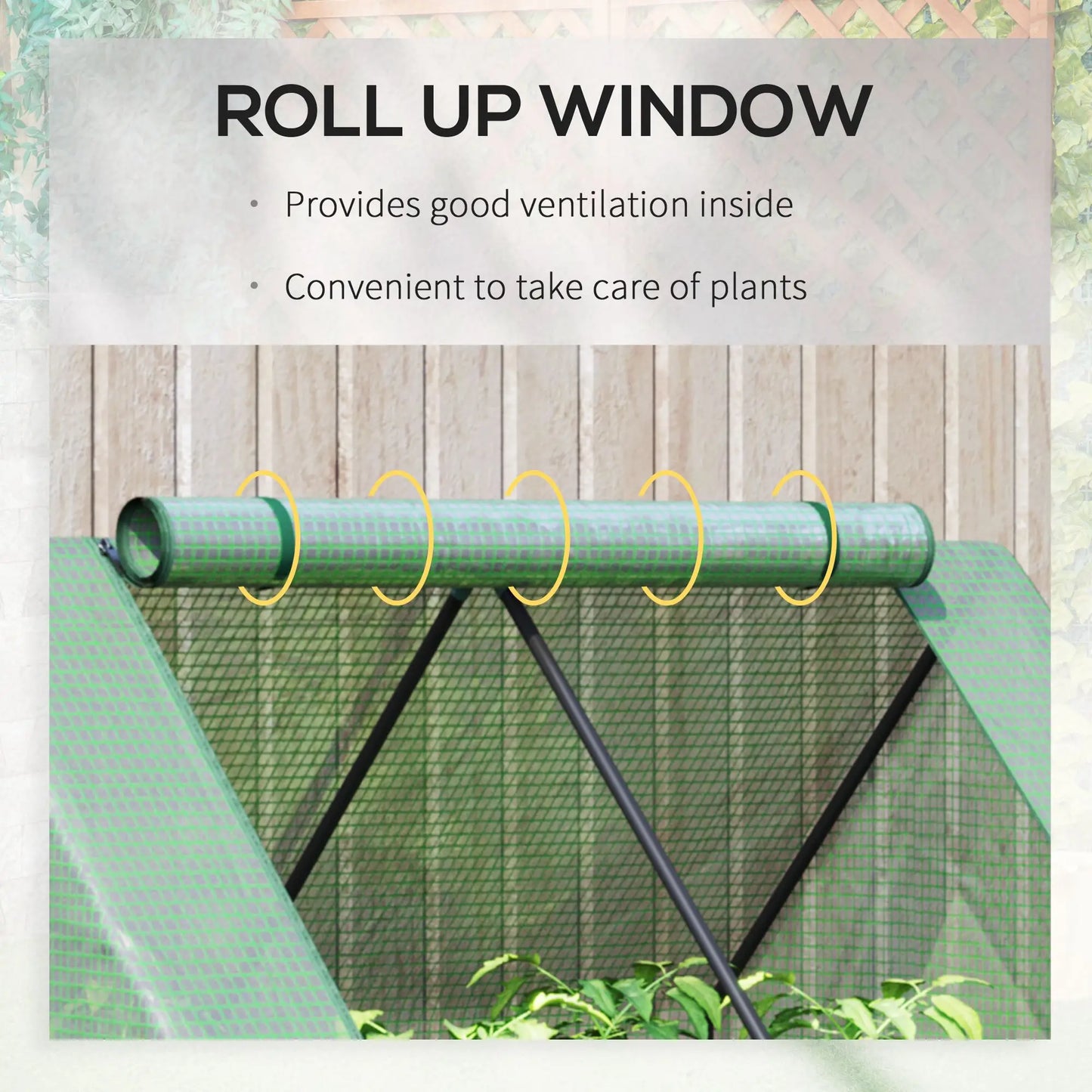 Steel Outdoor Raised Garden Bed with Greenhouse, Cover, 50"x37.4"x36.2", Green Mini Greenhouses at Gallery Canada