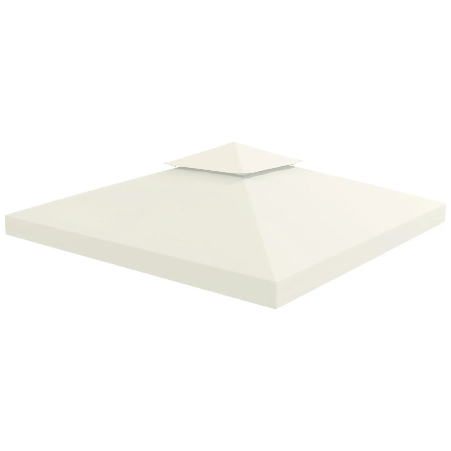 10' x 10' Square 2-Tier Gazebo Canopy, Cream White Gazebo Canopy Replacement at Gallery Canada