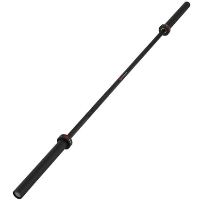 Barre olympique de 2000 lb, 7 pi, pour squats et salle de sport à domicile, noir