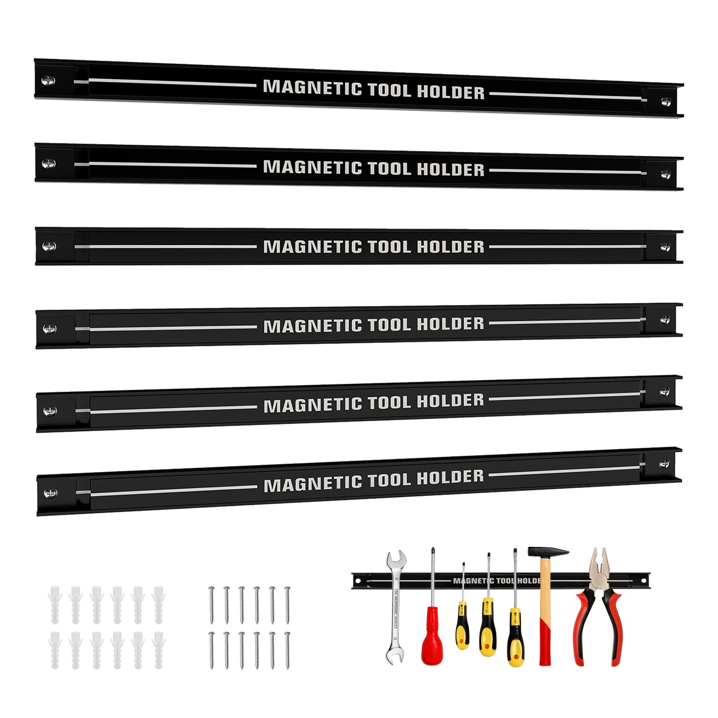 18 Inch Magnetic Tool Holder Strip, Black Garages at Gallery Canada
