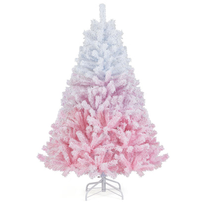 2025 New Artificial Christmas Tree with Folding Metal Stand and 456 Branch Tips-5FT, Pink Christmas Tree Pink at Gallery Canada