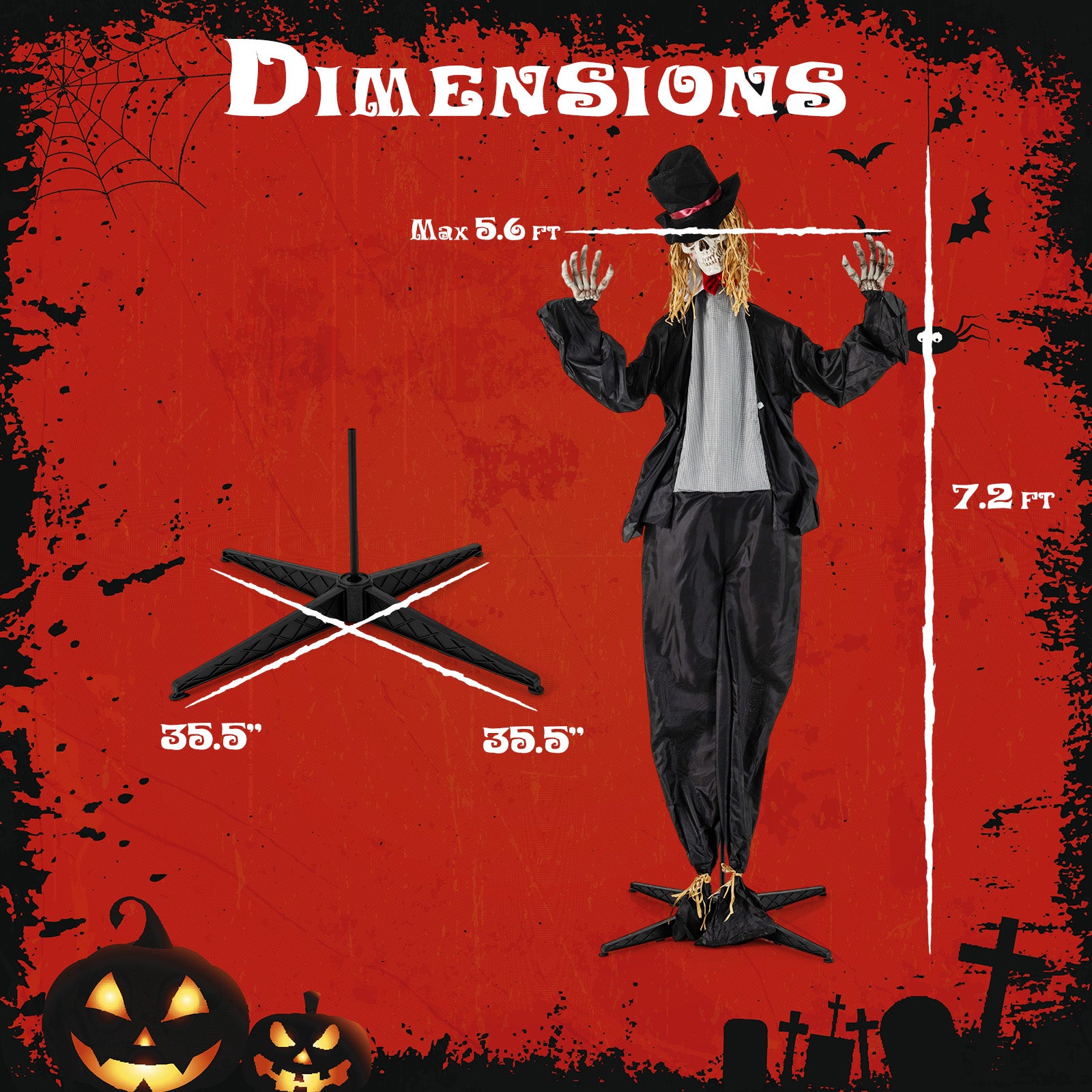 Halloween Animatronic Standing Groom 7.2 FT Haunted House Decoration Halloween at Gallery Canada