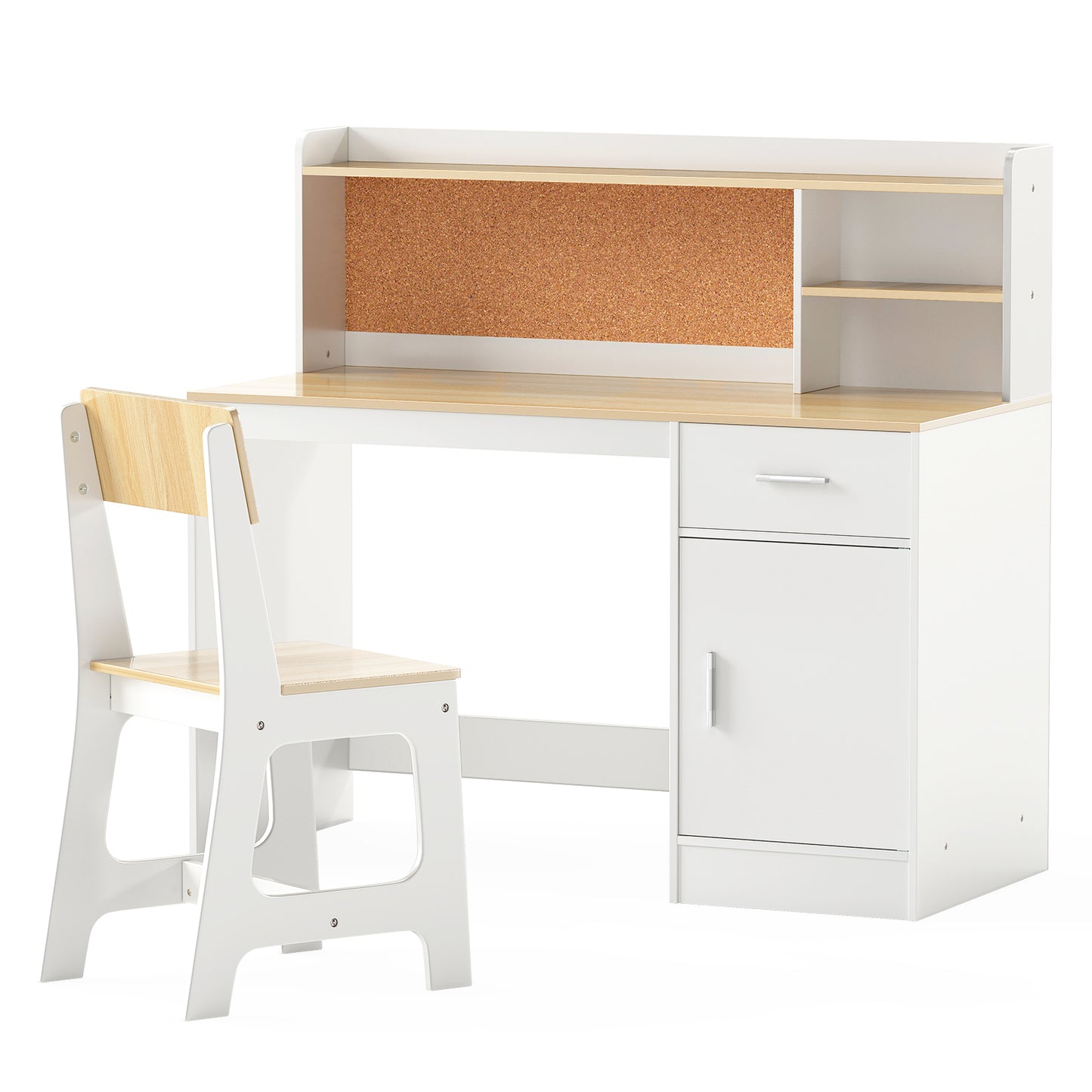 Kids Study Desk and Chair Set Student Table and Chair, Natural Kids Table & Chair Sets Natural at Gallery Canada