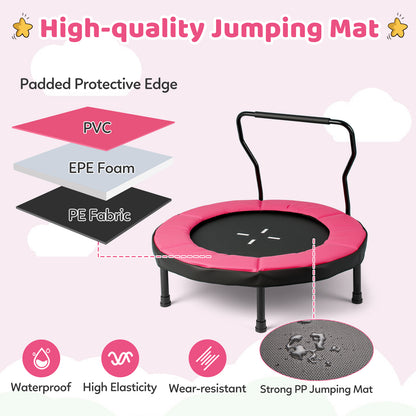 40 Inch Trampoline for Kids Indoor Outdoor Fitness Trampoline, Pink Trampolines at Gallery Canada