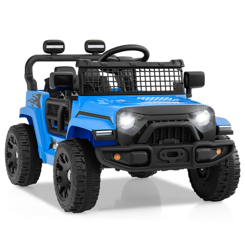 12V Kids Ride on Truck Car Battery Powered Electric Vehicle, Navy