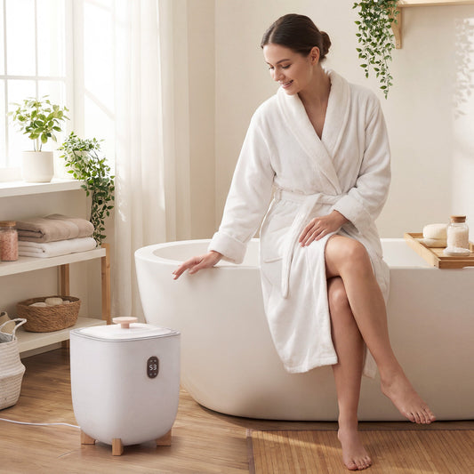 20L Towel Warmer Bucket With PTC Air Heater, White Dryers White at Gallery Canada