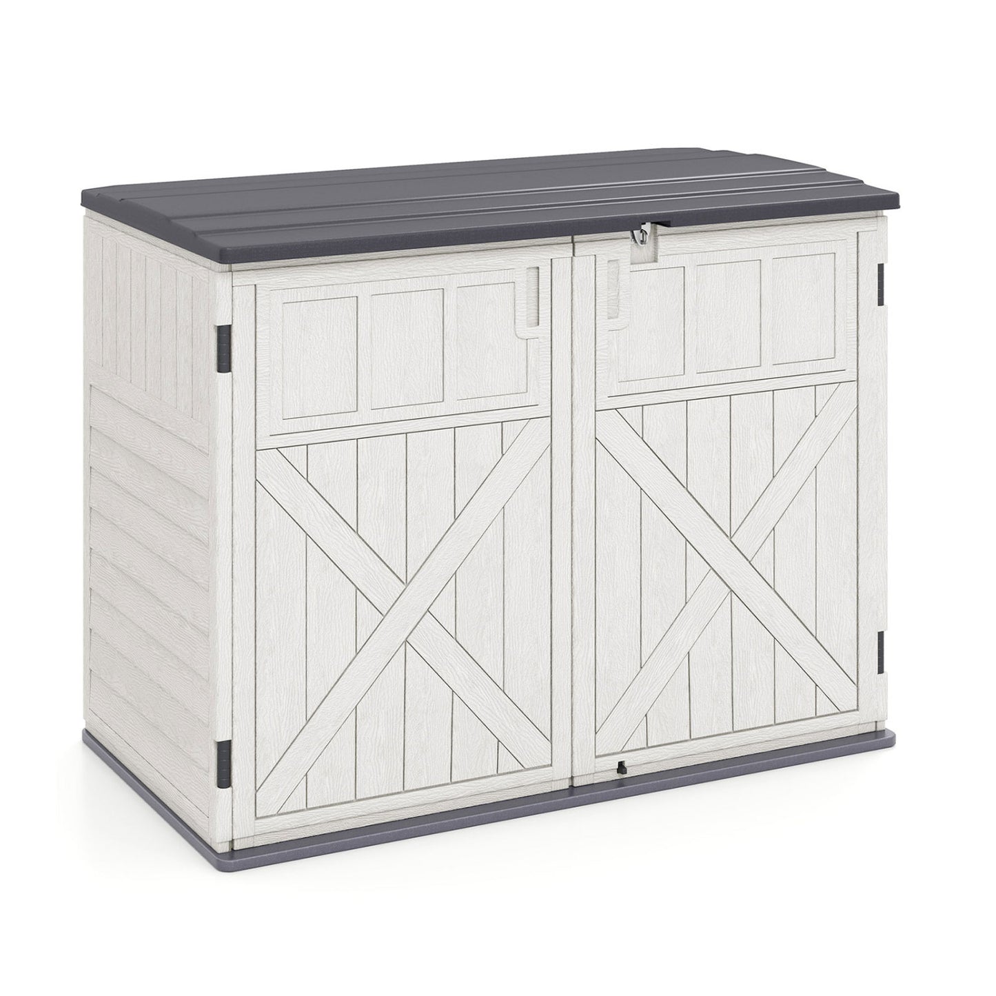 20 Cu.Ft Horizontal Resin Storage Shed With Adjustable Shelf, White Sheds & Outdoor Storage at Gallery Canada