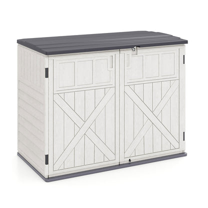 20 Cu.Ft Horizontal Resin Storage Shed With Adjustable Shelf, White Sheds & Outdoor Storage at Gallery Canada