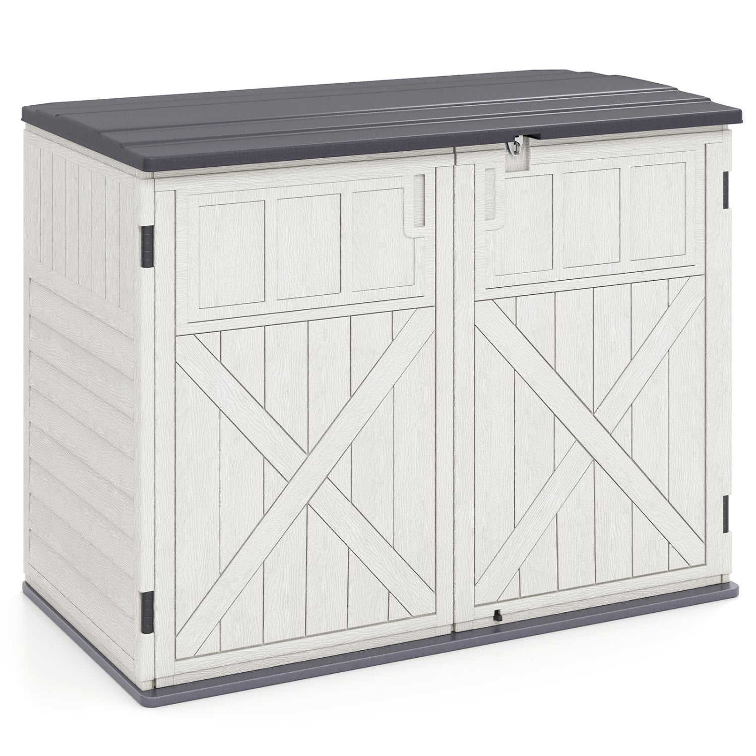 20 Cu.Ft Horizontal Resin Storage Shed With Adjustable Shelf, White Sheds & Outdoor Storage at Gallery Canada