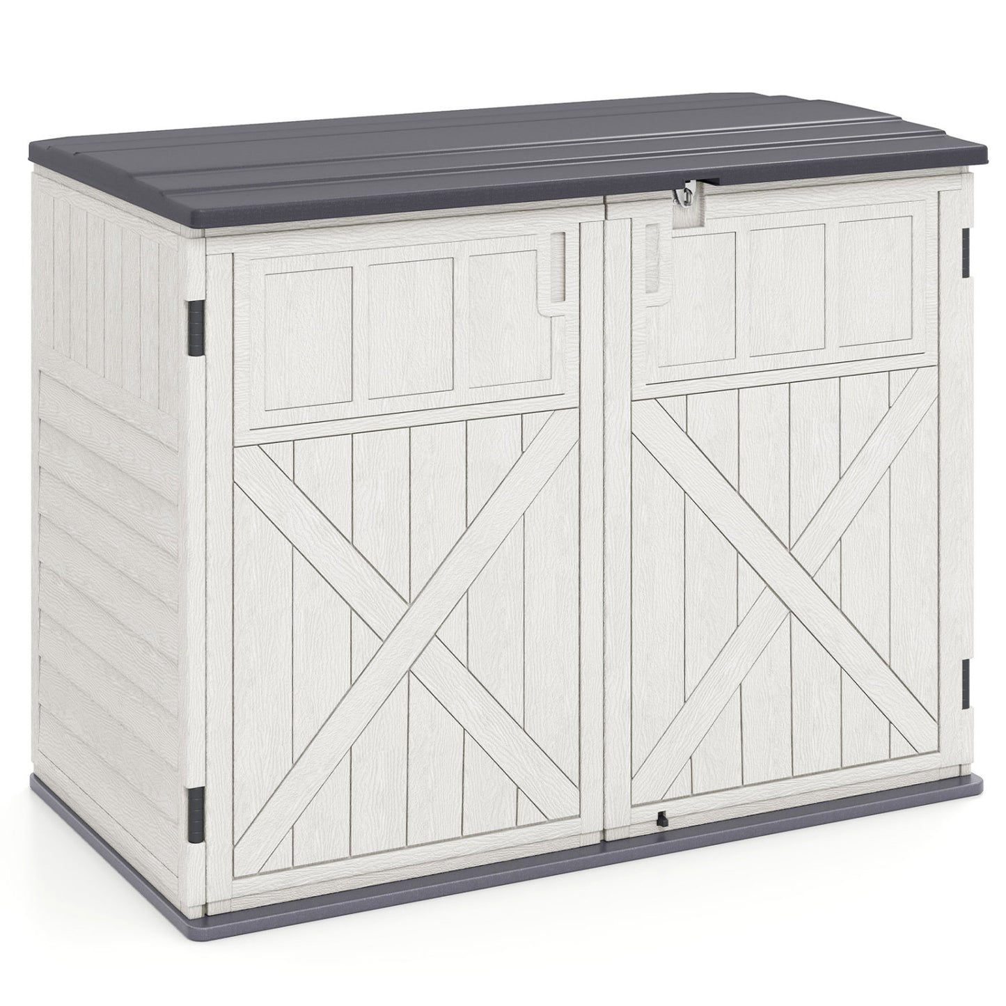 20 Cu.Ft Horizontal Resin Storage Shed With Adjustable Shelf, White Sheds & Outdoor Storage at Gallery Canada