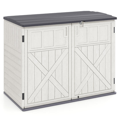 20 Cu.Ft Horizontal Resin Storage Shed With Adjustable Shelf, White Sheds & Outdoor Storage at Gallery Canada
