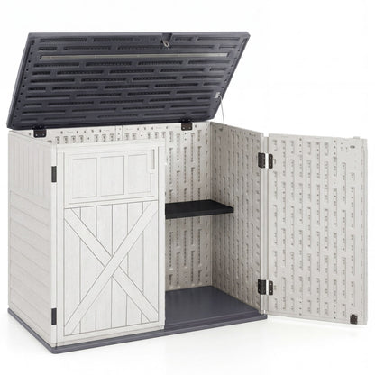20 Cu.Ft Horizontal Resin Storage Shed With Adjustable Shelf, White Sheds & Outdoor Storage at Gallery Canada