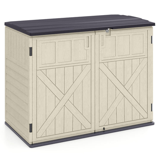 20 Cu.Ft Horizontal Resin Storage Shed, Beige Sheds & Outdoor Storage Beige at Gallery Canada