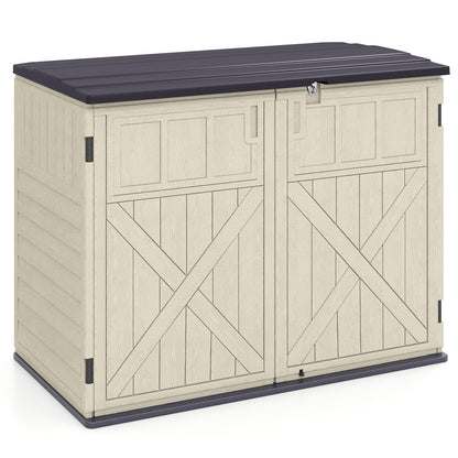 20 Cu.Ft Horizontal Resin Storage Shed, Beige Sheds & Outdoor Storage at Gallery Canada