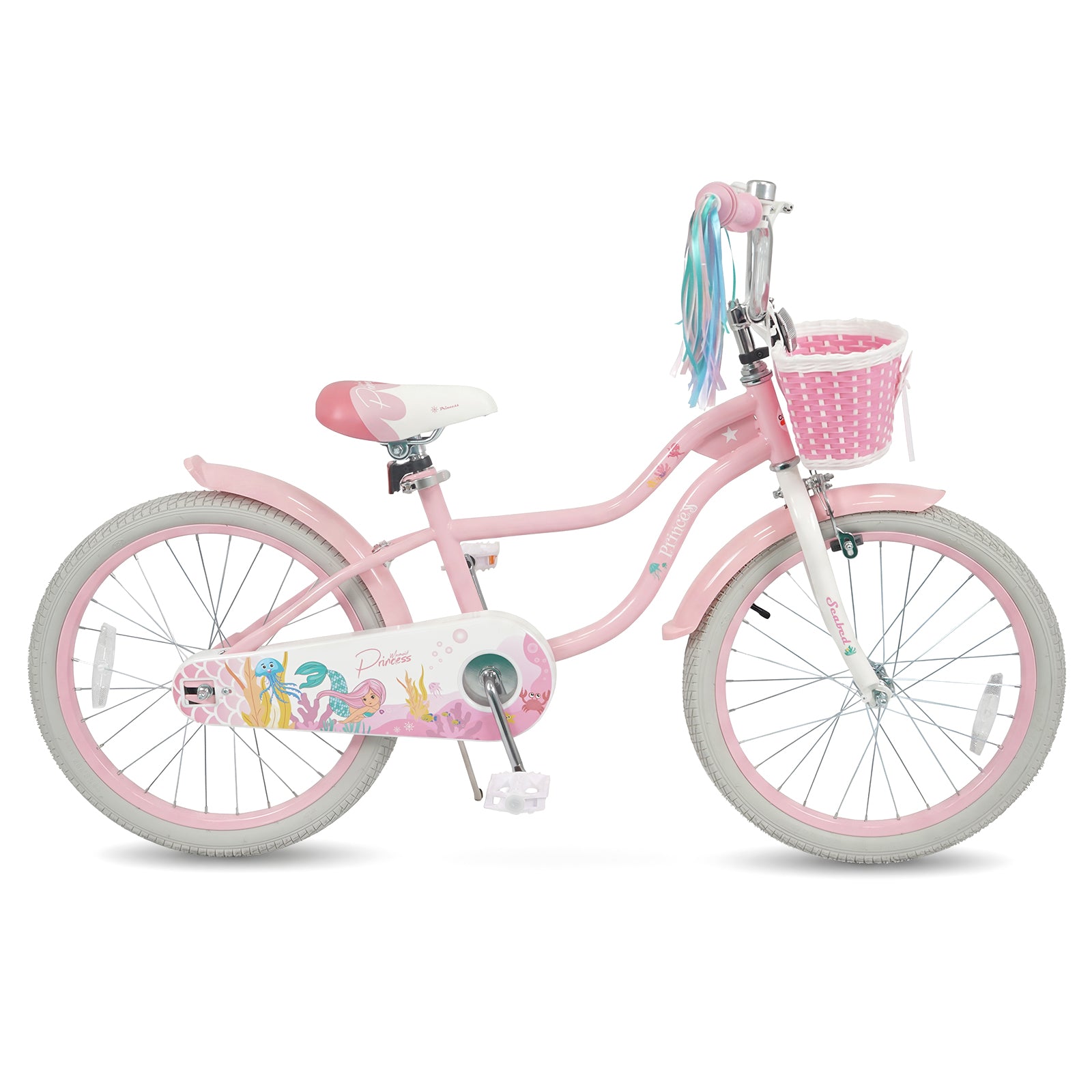 20 Inch Kids Bike, Adjustable, Princess Of The Sea Theme, Pink Kids Bike at Gallery Canada