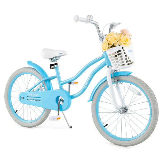 20 Inch Kids Bike, Dual Brakes, Adjustable Seat, Blue Kids Bike Blue at Gallery Canada