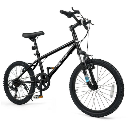 20 Inch Kids Mountain Bike Child Bicycle for Boys Girls Aged 8+ Years Old Black, Black Kids Bike at Gallery Canada